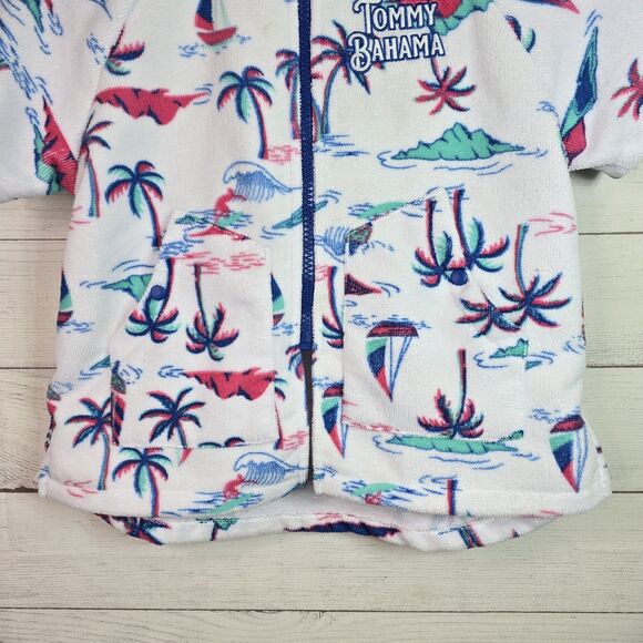 Tommy Bahama Boys Terry Cloth Swim Coverup Size S/M Ages 3-6 Nautical Beachy - Picture 3 of 11